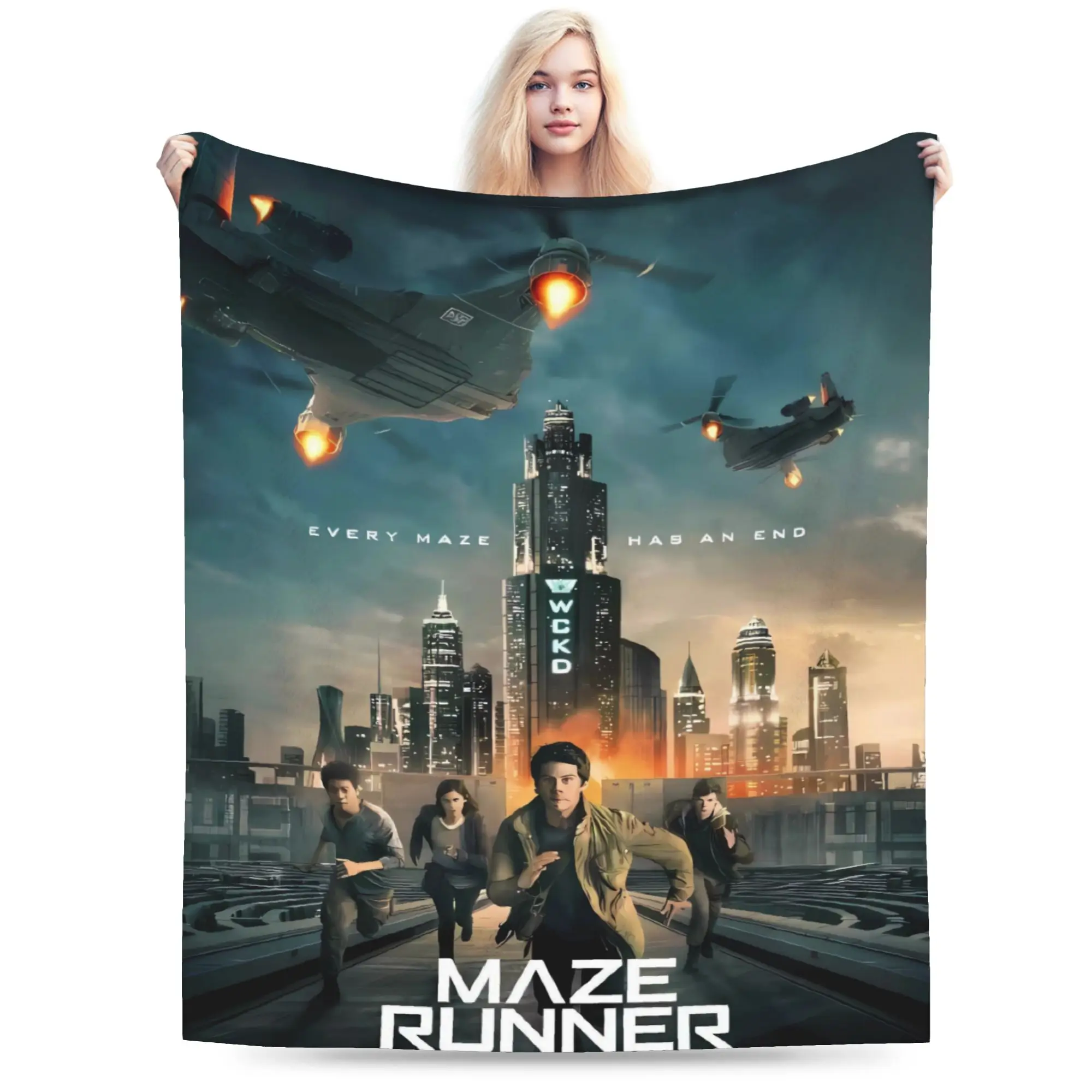 The Maze Runner Blanket American Film Travel Flannel Throw Blanket For Outdoor Warm Customized Quality Bedspread Gift