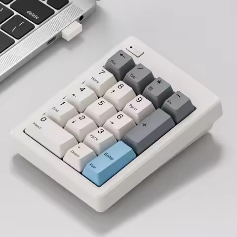 Magic Force MF17 Numeric Keyboard 2.4G Wireless Bluetooth Dual Mode Gasket Custom Hot-Swap Office Mechanical Numeric Keypad Gift