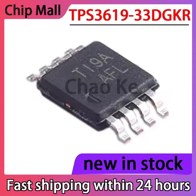 2PCS New TPS3619-33DGKR Screen Printed AFL VSSOP8 Monitoring and Resetting Chip in Stock