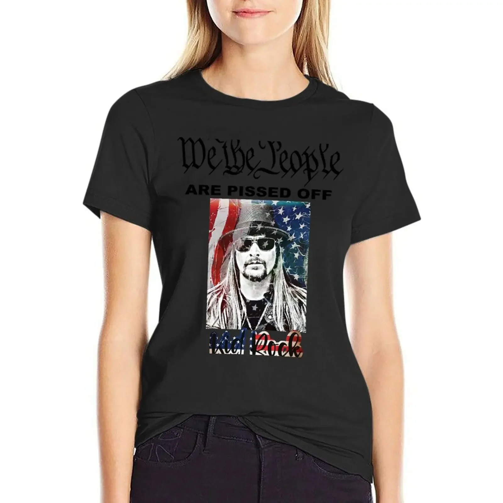 

We the people T-Shirt aesthetic clothes sports fans Short sleeve tee quick drying summer blouses woman 2025