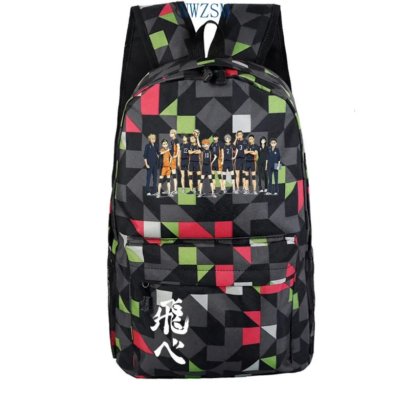 Sac à dos en nylon unisexe Anime Haikyuu Haikiyu KarasLOT, cartable étudiant, sacs de voyage, sac à bandoulière pour ordinateur portable, mode