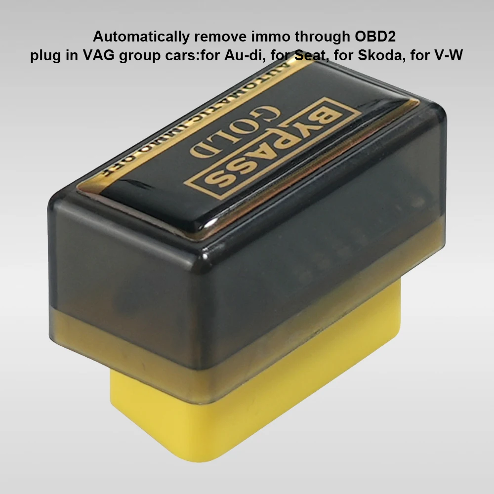 Bypass Gold Automatic IMMO OFF OBD2 Adapter Plug-and-Play Immobilizer Bypass Emergency Start Tool for Vag EDC15 EDC16 ME7