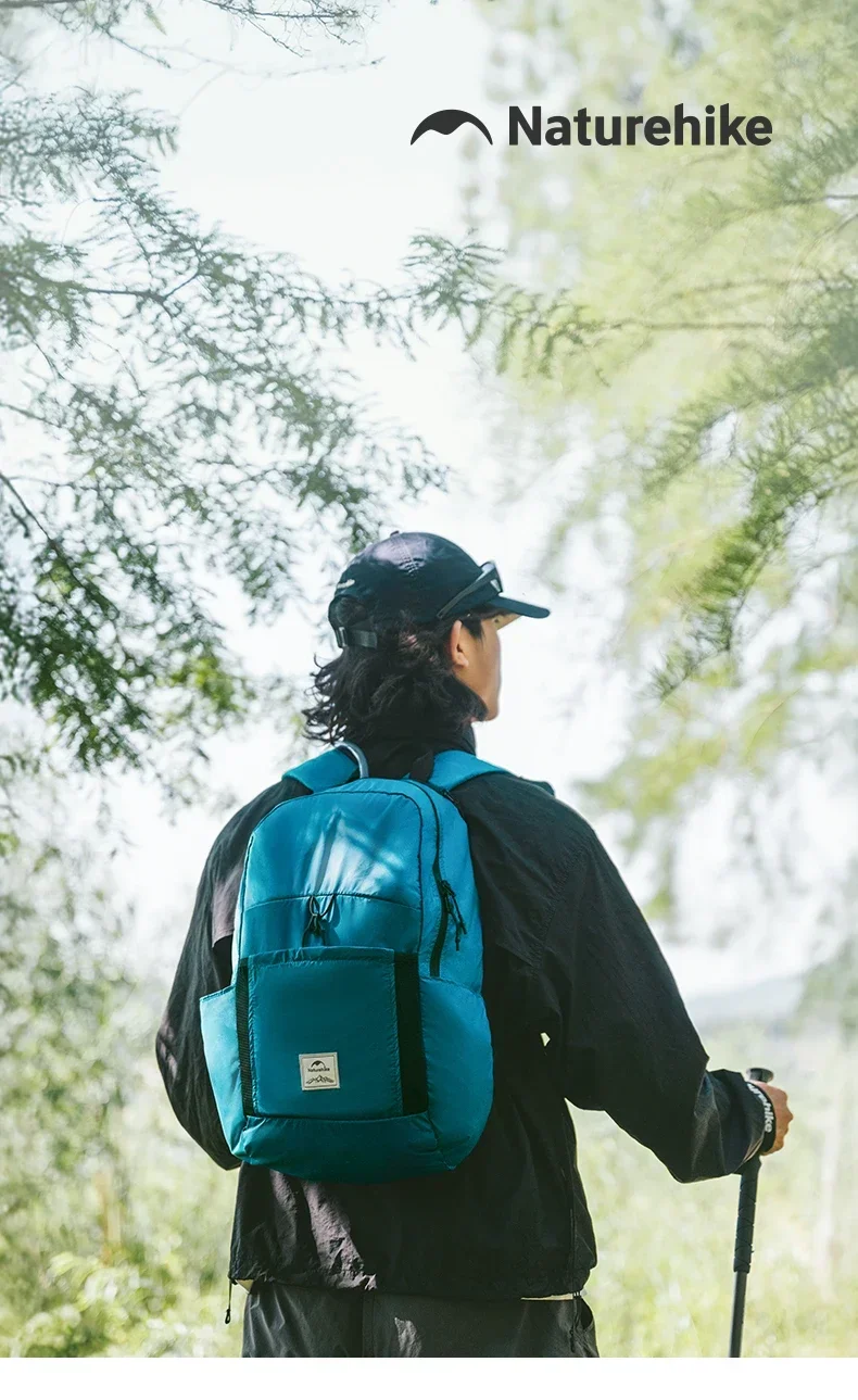 Naturehike Rucksack 18L 22L Ultraleichter wasserdichter Outdoor-Rucksack für Herren und Damen, Camping, Wandern, Umhängetasche – Detail 1