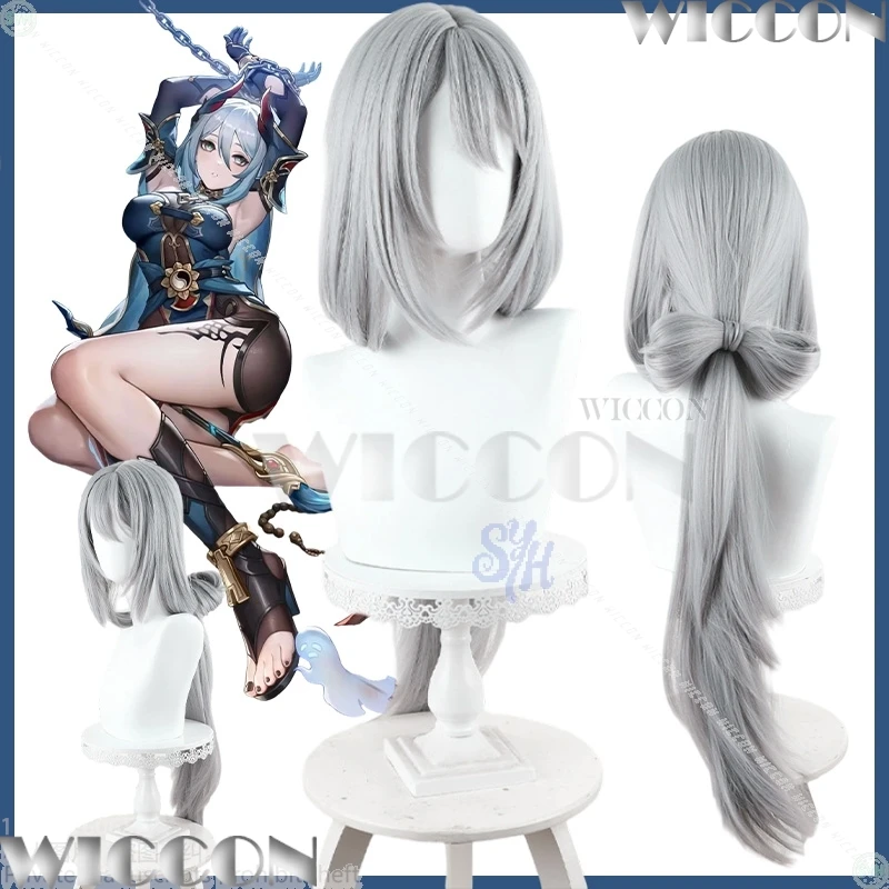

Hanya Cosplay Game Honkai：Star Rail Clothes Long Gray Wig Heat Resistant Hair Synthetic Halloween Carnival Party Outfit Party