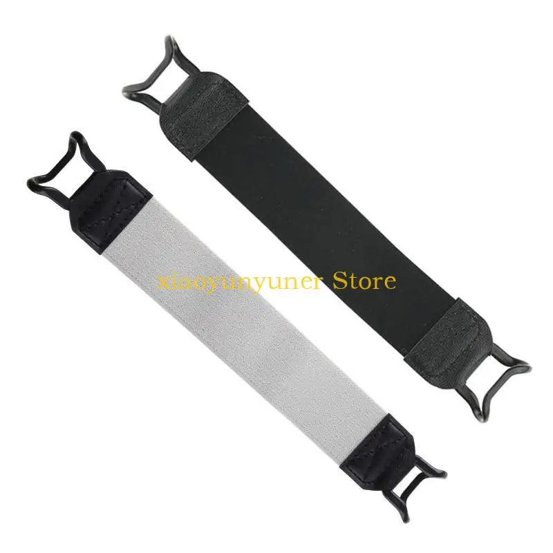 P9JB One-handed Operation Leather Belt Holder Stand Security Tablets Hand Strap Holder Finger Grip Universal for Adults Kids