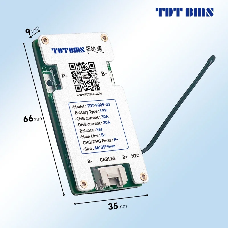 TDT Smart BMS Li-ion Lifepo4 3S 4S 12V z balansem 5A 10A 15A 20A 25A 30A Płytka ochronna do akumulatorów litowych