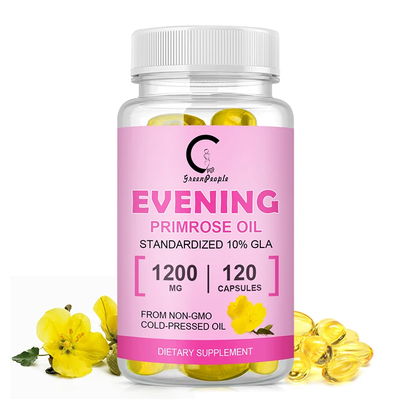 GP Greenpeople Plant Evening Primrose Oil Capsule Promotes Nutritional Support for Women with Healthy Skin&Cardiovascular Health