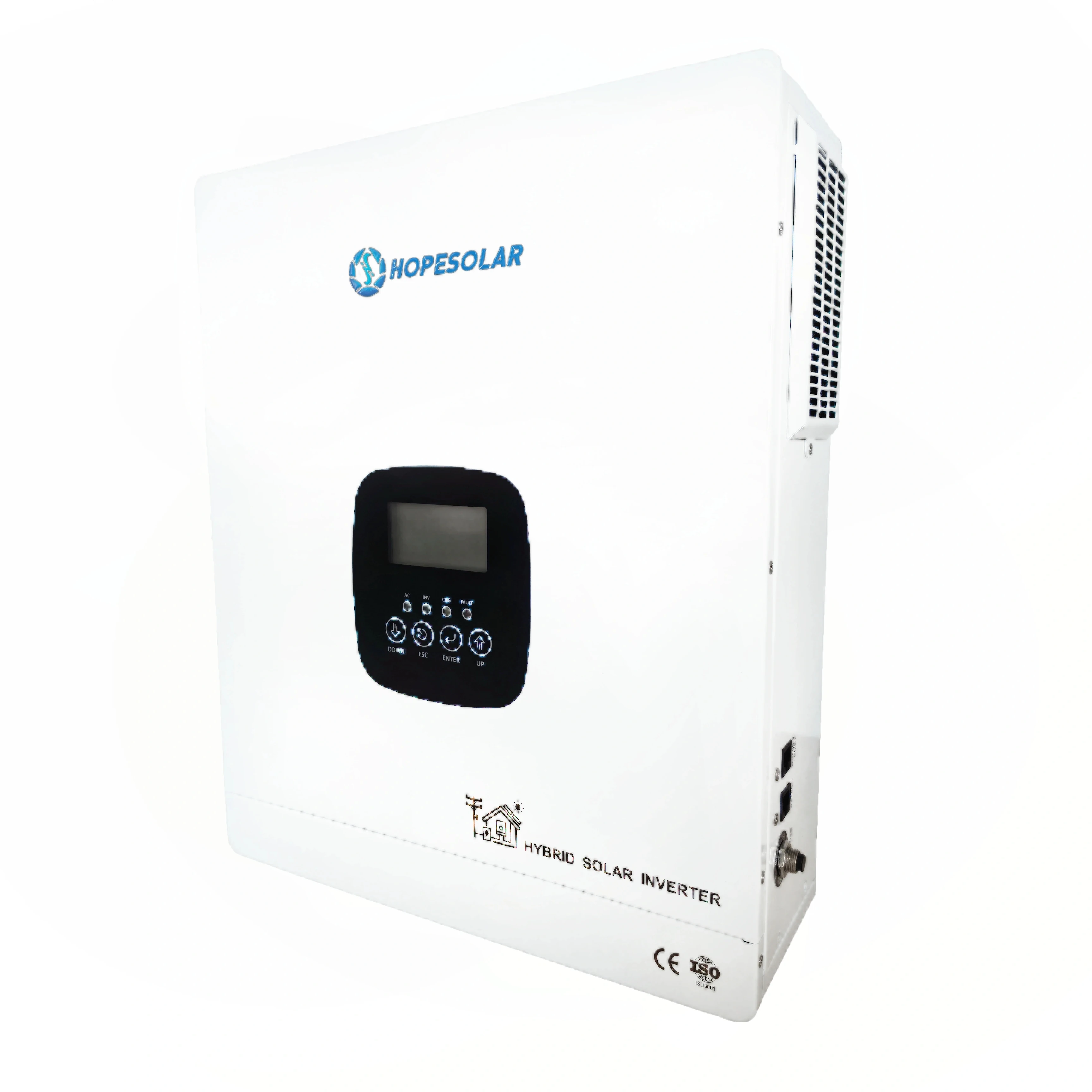 Hope Solar Expandable 6.3kW Hybrid MPPT Inverter Lithium Ion Pure Sine Wave Smart Control for Commercial Solar System Home RV