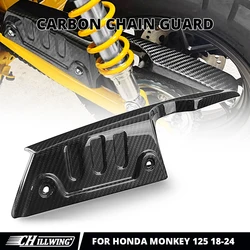 For Honda Monkey 125 Z125 Monkey125 2018 2019 2020 2021 2022 2023 Moto 100% Carbon Fiber Rear Chain Guard Mud Cover Fairing