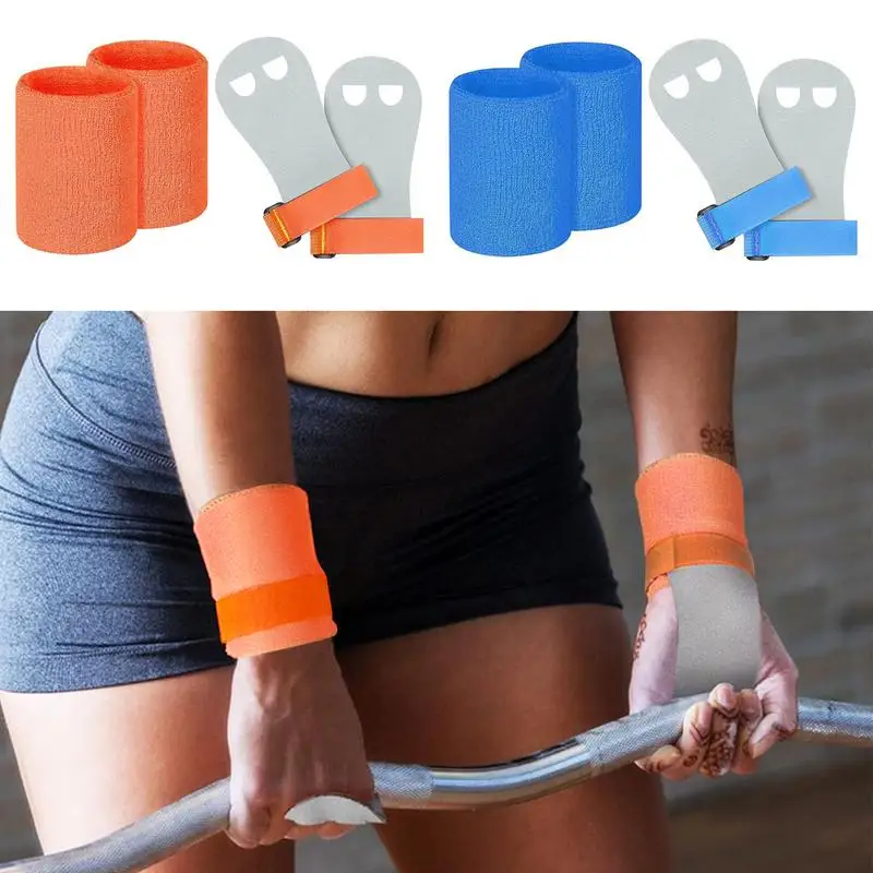 

Gymnastics Hand Grips Adjustable Palm Protection Equipment Wrist Support Breathable Pull Up Grips Fitness Accessories for Kids