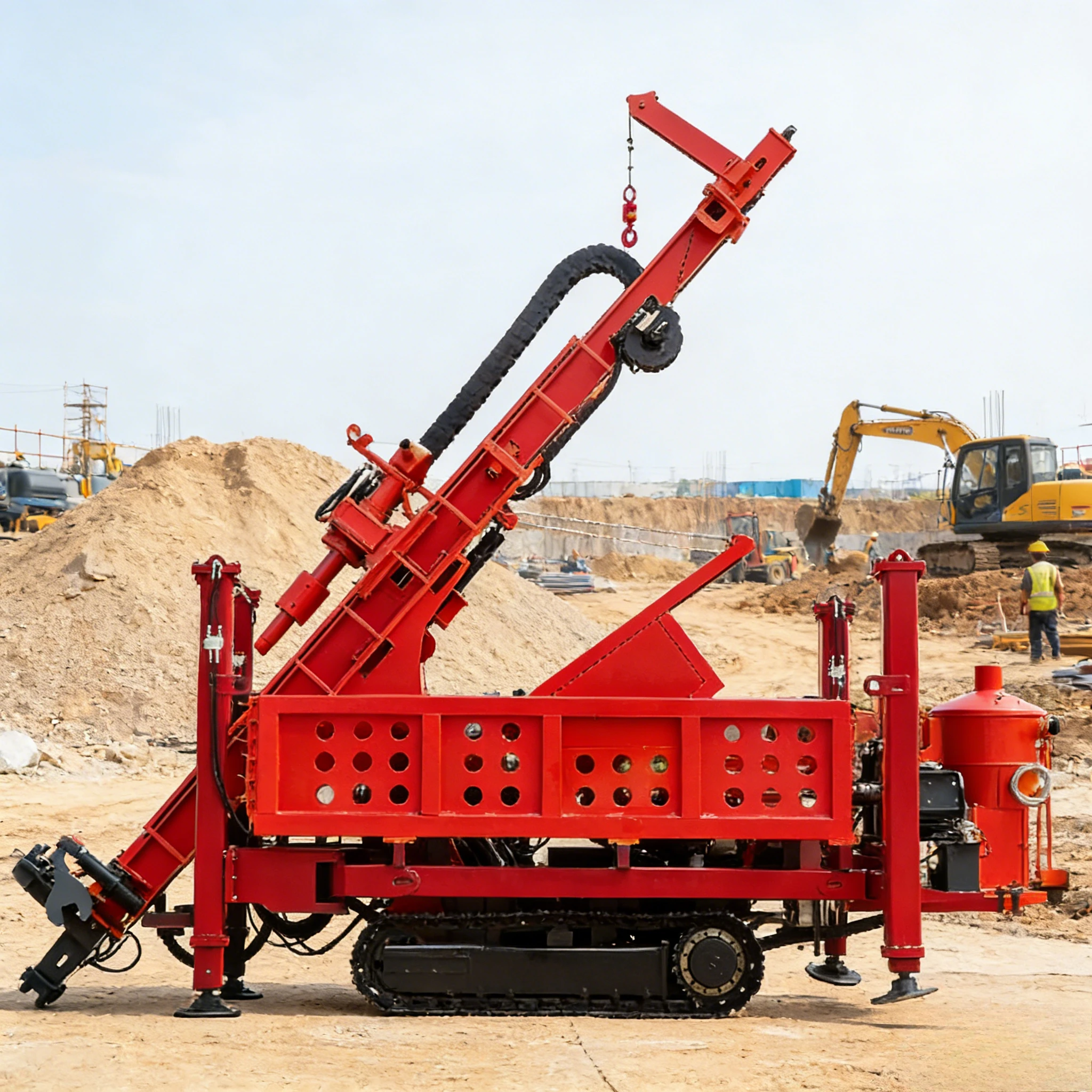 360m/460m/560m Hydraulic Reverse Circulation Drilling Rig Crawler Type Borehole Water Well Drilling Machine Rig Mine Drilling