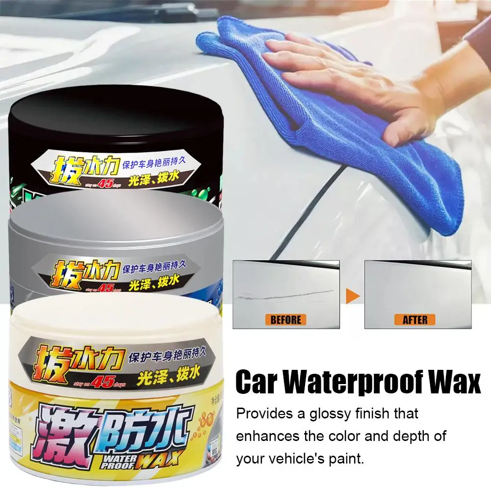 Soft 99 Waterproof Coated Solid Wax, Water Block Wax Accessories Car Wax 300g Cleaning W65 Waterproof Car