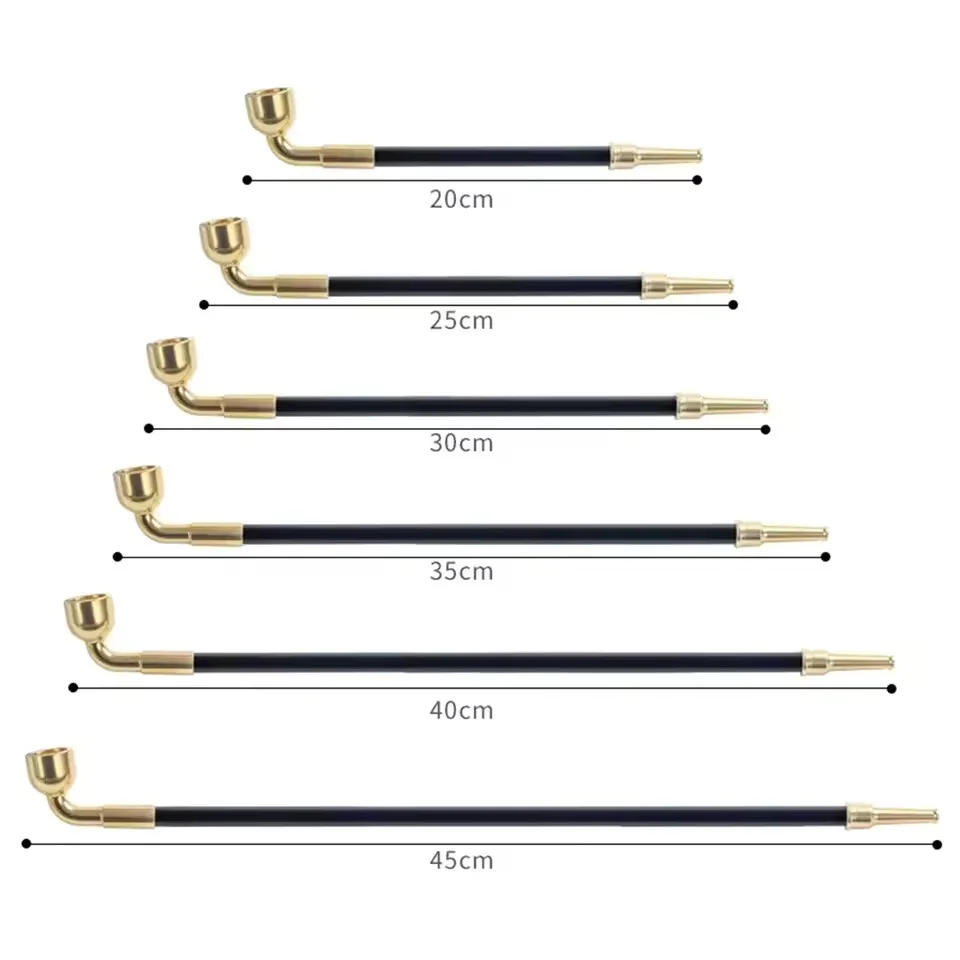 

Chinese-Style Brass Retro-Style Pipe Men's Long Welding Smoking Pipe Dry Smoking Rod Welding Pipe Bag Smoking