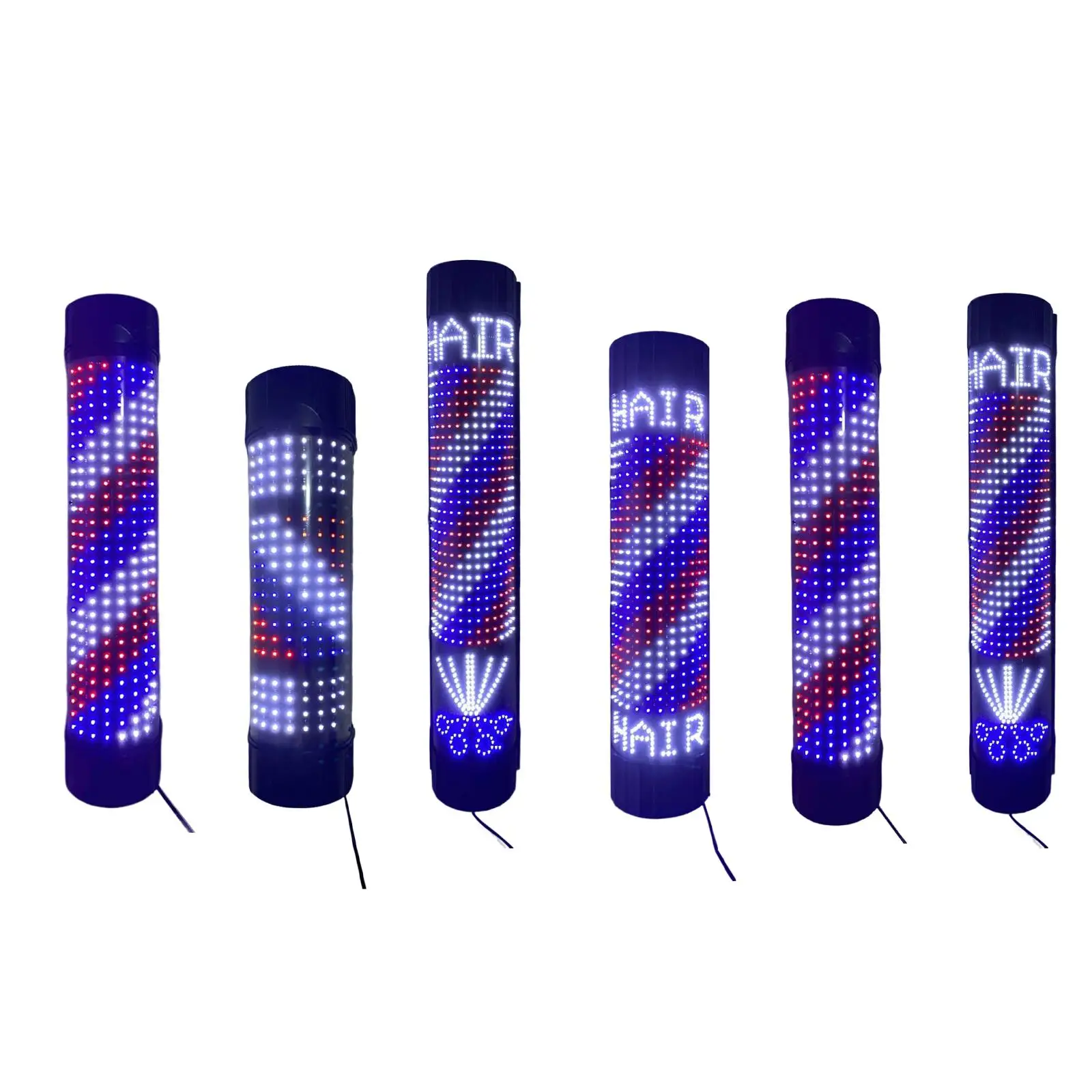 

Светодиодный светильник для парикмахерской, вращающийся настенный светильник, водонепроницаемый ночник для парикмахерской, открытый знак для вечеринки, уличной парикмахерской