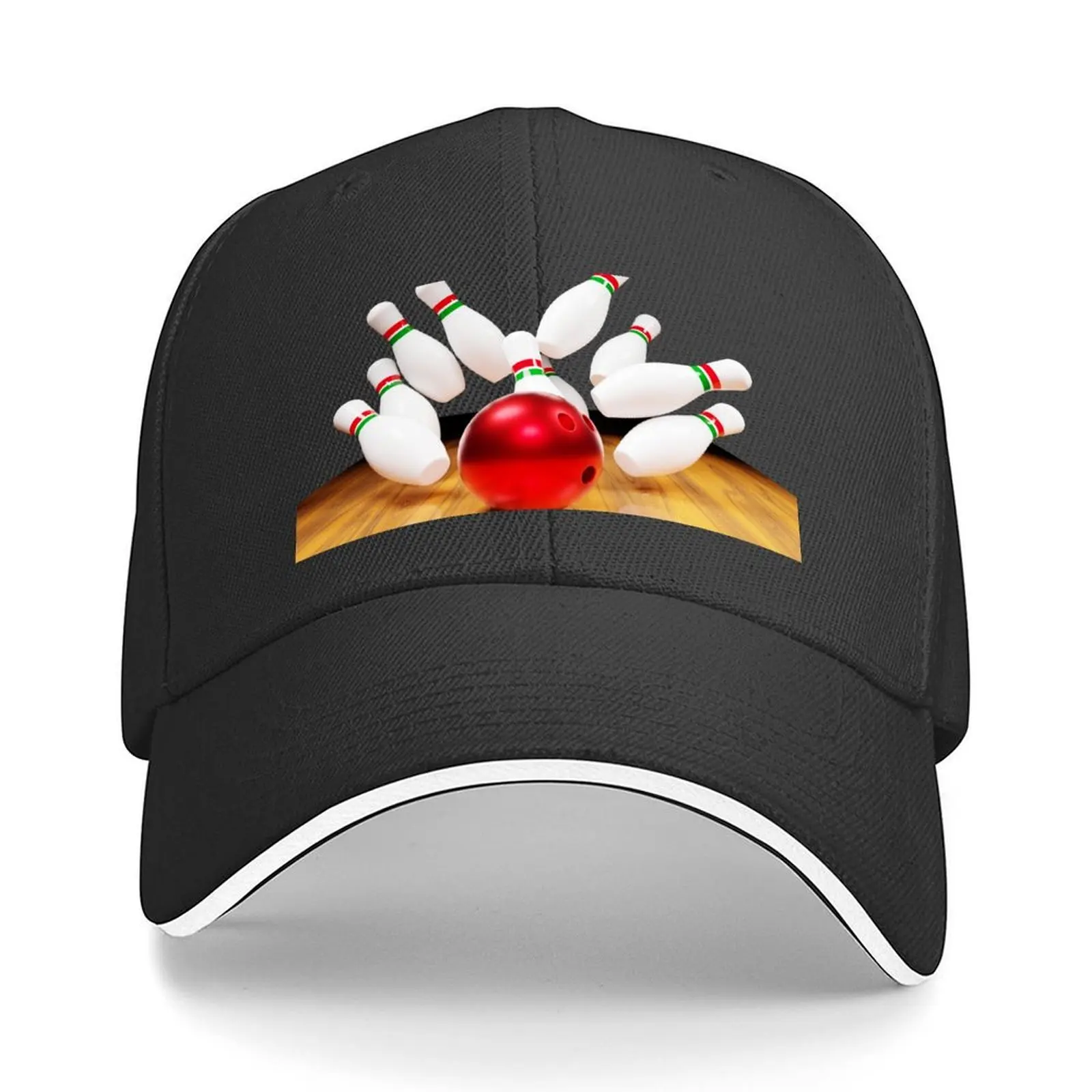 

Strike Ten Pin Bowling Baseball Cap cute Golf Luxury Hat Custom Cap Women's Beach Visor Men's