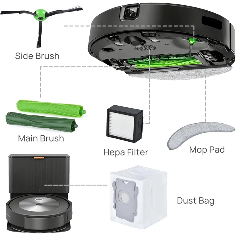 Piezas de repuesto A39M para Irobot Roomba Combo 10 Max,Combo J9+,Combo J7+/Plus piezas de aspiradora