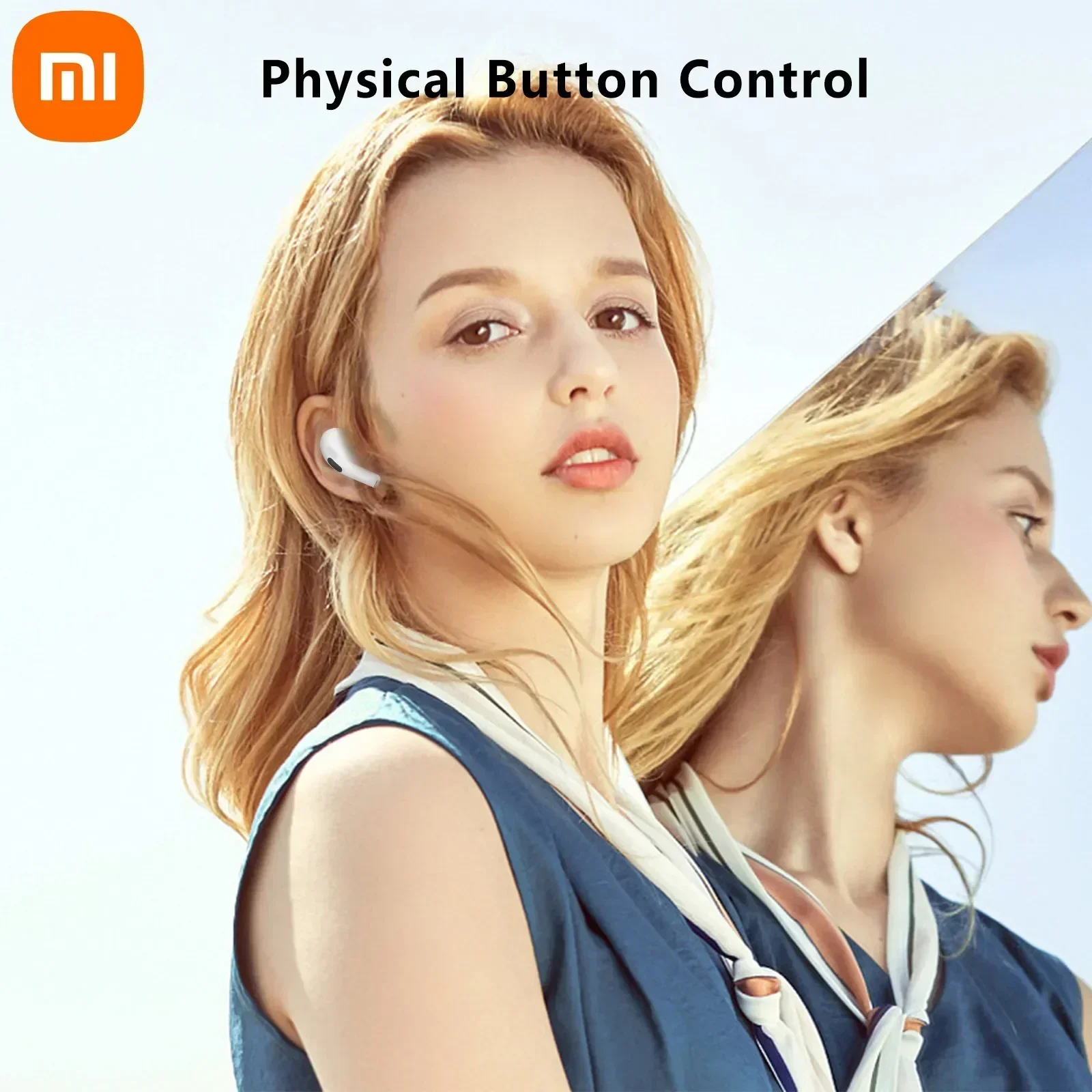 Xiaomi mijia真のワイヤレスBluetoothイヤホンヘッドホン2つのhifiサウンド低遅延ノイズリダクションイヤフォン用iphoneアンドロイド