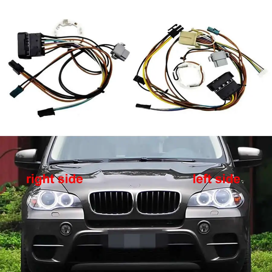 

Для BMW X5 E70 2007 2008 2009 2010 Внутренний жгут проводов фар Провод схемы фары с AFS или без AFS 1 шт.