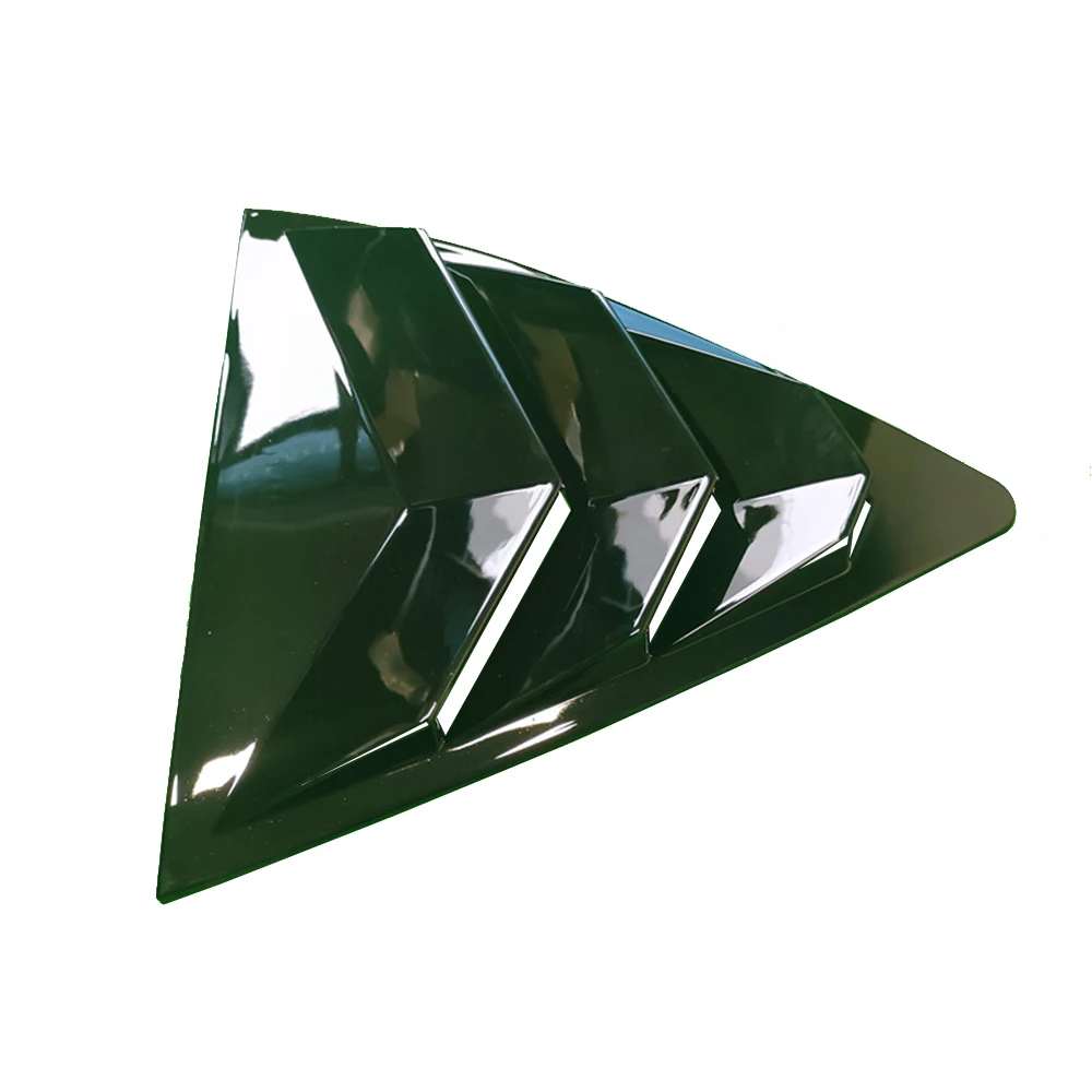 2PCS For Skoda Octavia MK4 2021 2022 2023 Car Rear Window Shutter Cover  Louver Side Vent Gloss Black Car Stickers Accessories