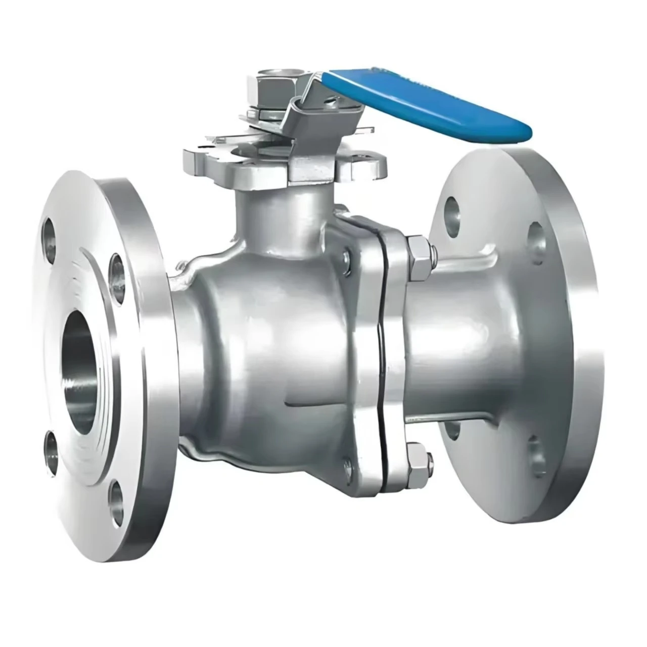 الفولاذ المقاوم للصدأ 304 316 CF8M CF8 ASME B16.34 DN50 150LB ISO 5211 لوحة التركيب المباشرة منفذ كامل 2 قطعة صمام كروي ذو حواف