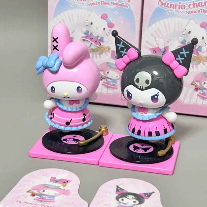 

Новая серия Sanrio Space Time Melodies, слепая коробка, модные коллекционные фигурки, подарок для девочек, украшения для комнаты, загадочная коробка