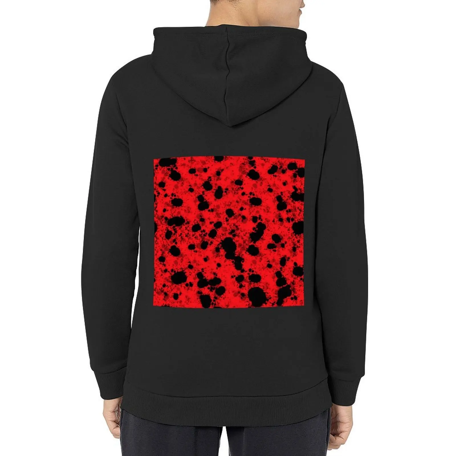 

It’s Paint/Red with Black Splatter Hoodie hooded shirt men's coat male clothes mens designer clothes hoodie men