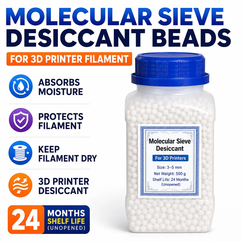Reusable Molecular Sieve Desiccant Beads for 3D Printer Filament Dry Box Moisture Absorber Drying Agent Humidity Control