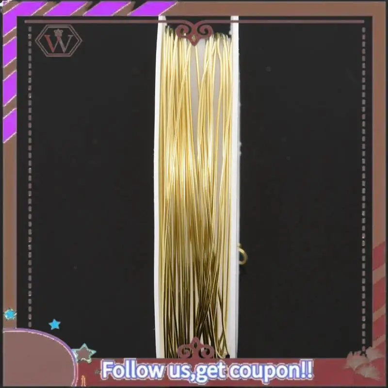 

(Новый)-6X цветная латунная проволока золото 9 м х 0,5 мм