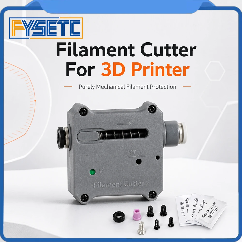 FYSETC 3d Printer Filament Cutter High Quality Anti Jam Filament Kit for Bambu lab Anycubic Flashforge DIY Voron Vzbot