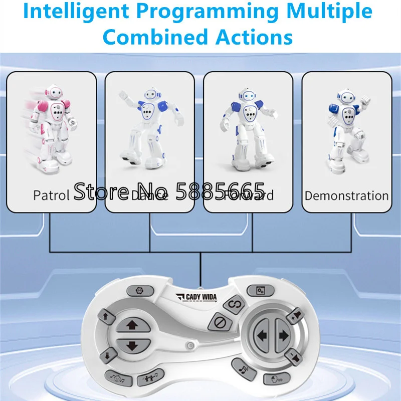 Intelligent Singing Dancing Remote Control Robots Gesture Induction Demonstration LED Popular Science Teaching RC Electric Toys