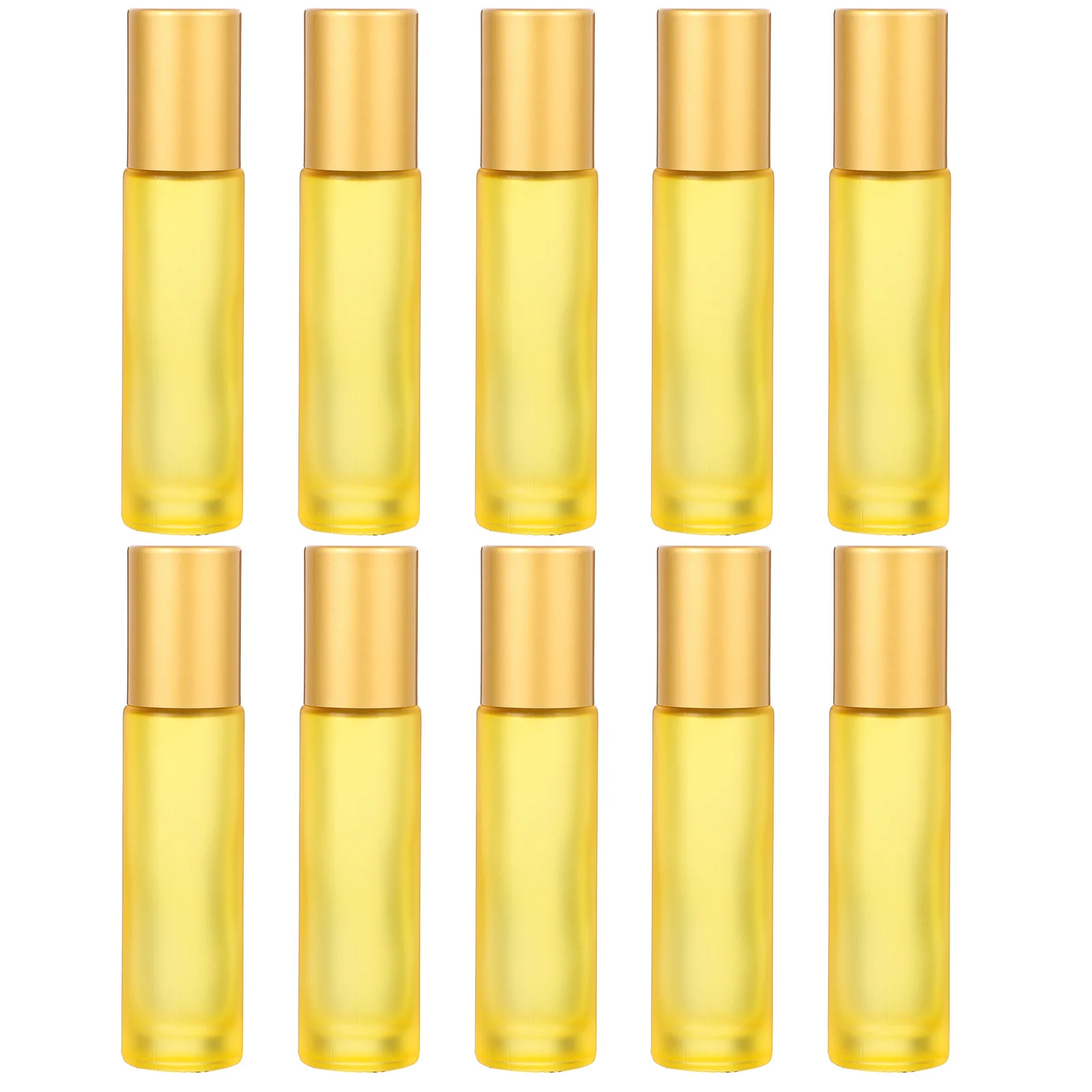 

10Pcs Glass Roller Bottles 10ml Refillable Eye Cream Bottle Travel Roll on Bottles Essential Oil Dispenser Roller Ball Container