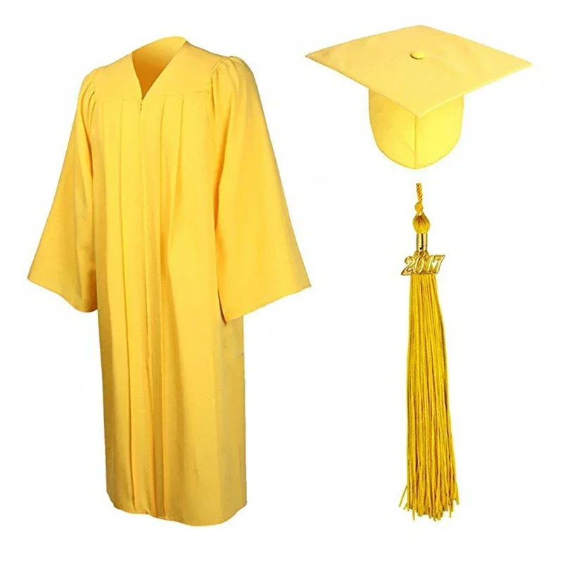 Robe Universelle Résistante, Chapeau de Remise de Diplôme Confortable, Cardigan, Cérémonie de Remise de Diplôme, Robe Académique, Chapeau Haut de Forme, Photographie, 1 Ensemble, 2023