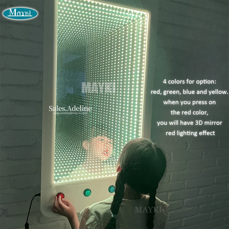 Wall-mounted 3D LED Infinity Sense + Digital Mirror For Autism And Sensory Therapy
