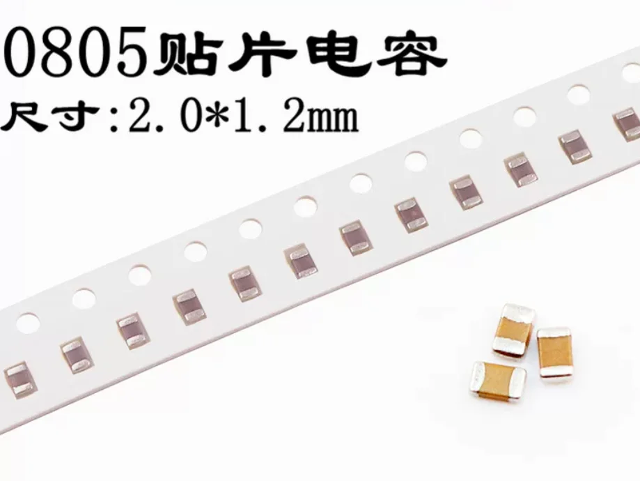 200pcs 1NF 22P 33P 47P 100P 220P 330P 470P 20P 10/20/22/33/47/100/220/330/470/PF K/M/Z 1000P SMD 0805 Capacitor Kit 102 10P 50V