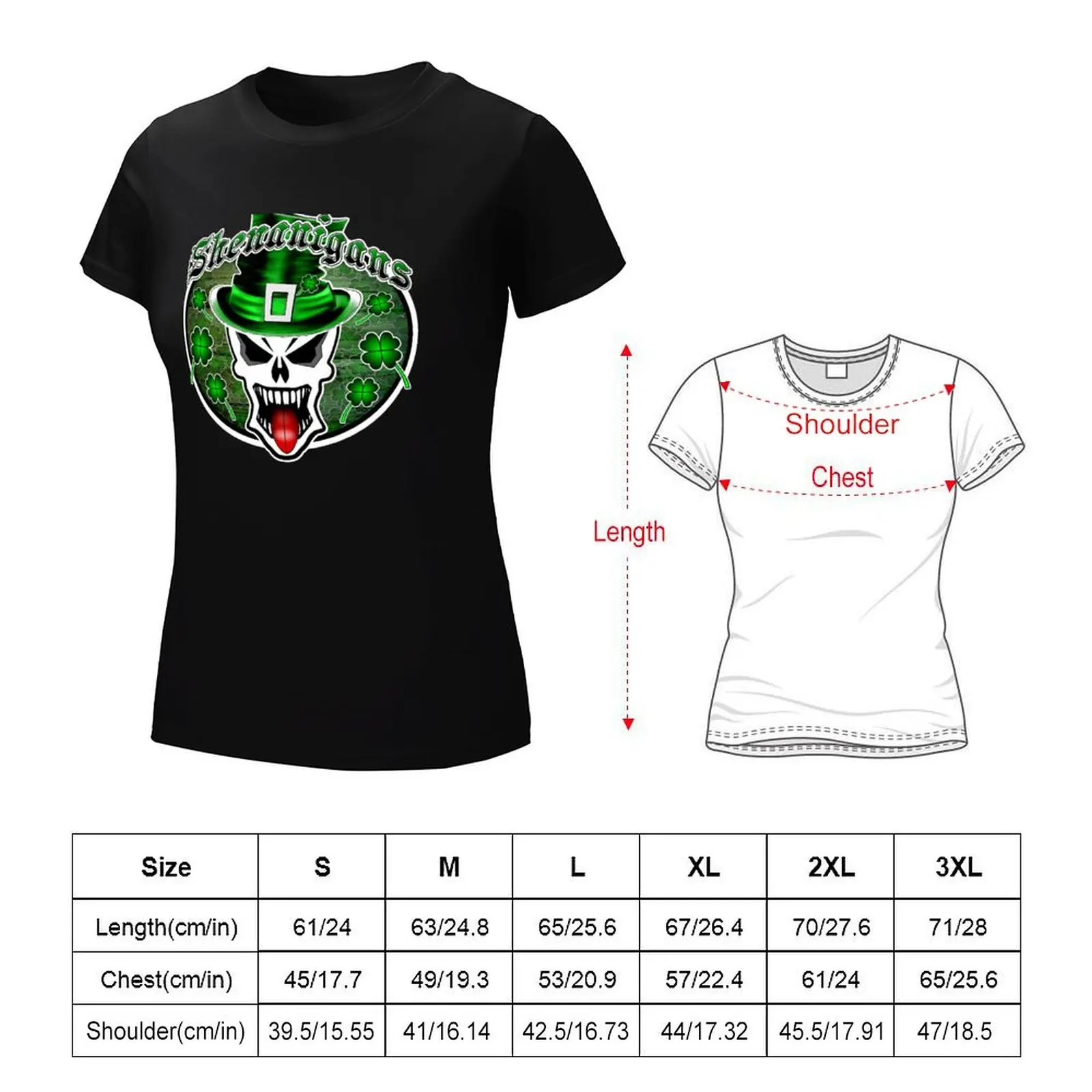 Leprechaun Skull 2.1: Shenanigans T-shirt animal print shirt for girls vintage clothes cute t-shirts for Women