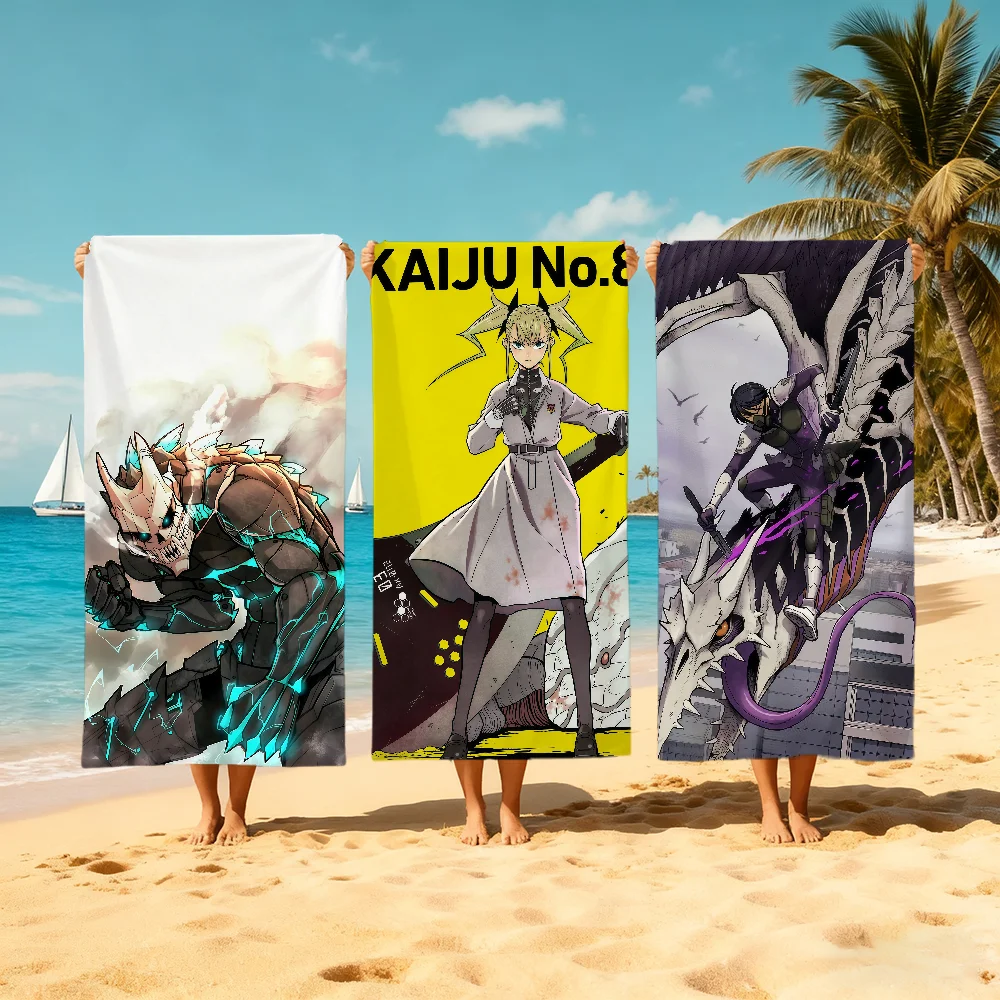 Cute K-kaiju Towel Large Quick-Drying n-No Microfiber soft Beach Towel for Travel Fitness Sauna Bathing Camping