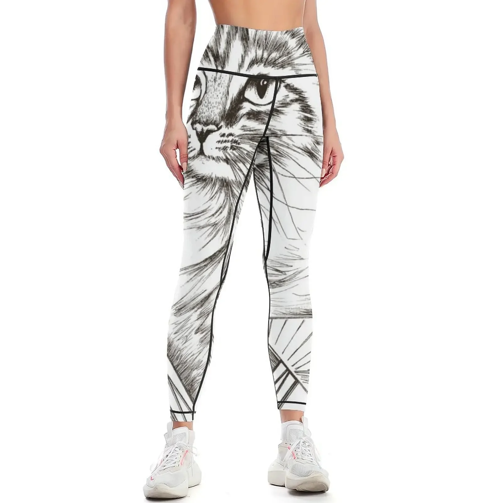 

Maine Coon Kitten Leggings Sports pants woman flared Training pants Jogger pants Womens Leggings