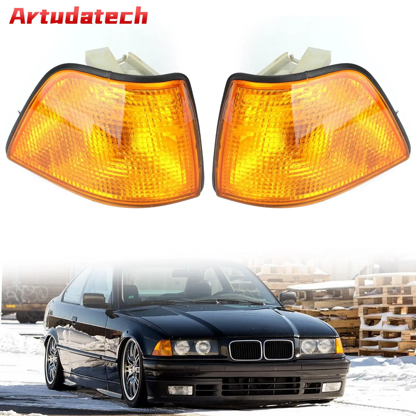 

Euro Corner Lights For BMW E36 3-Series 4Dr Sedan/Hatchback 1992-1998 Amber