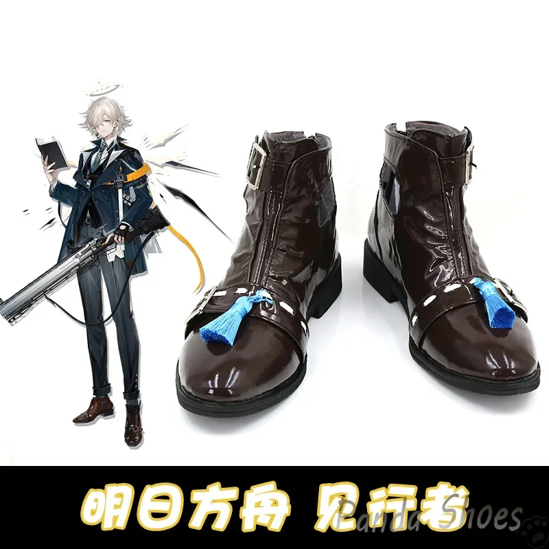 gioco-arknights-enforcer-scarpe-cosplay-anime-cos-comic-costume-cosplay-scarpe-prop-per-con-festa-di-halloween