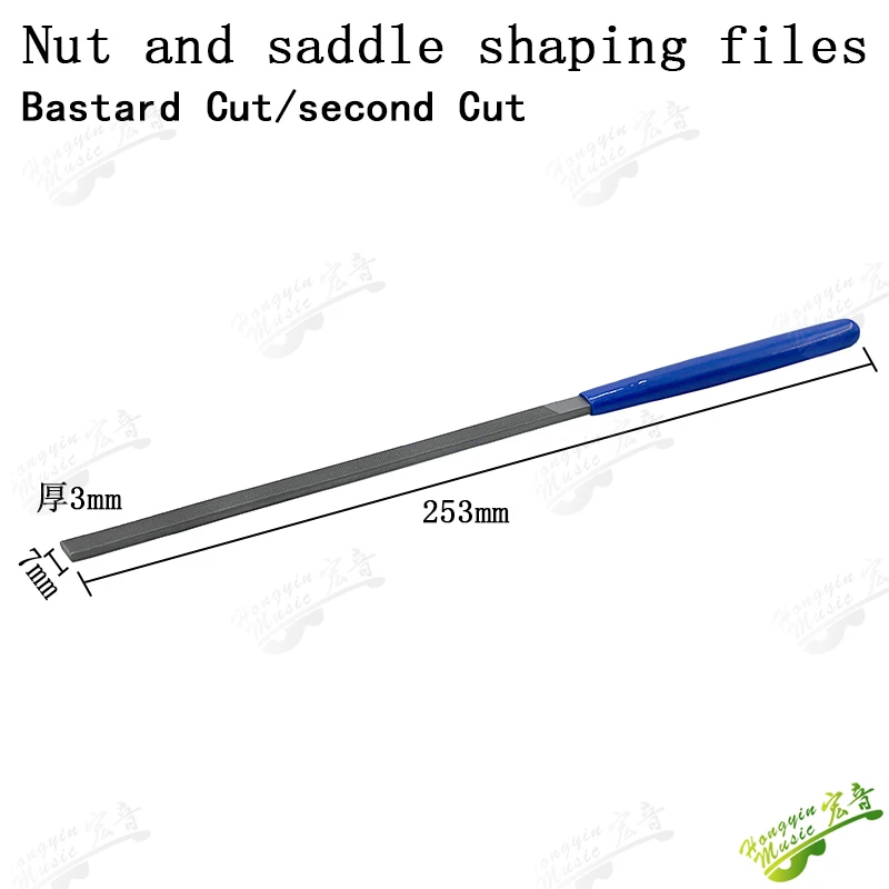 Strumento di servizio di file di molatura della corona del filo della tastiera della chitarra acustica elettrica Punzonatura dello strumento di servizio di livellamento del file curvo