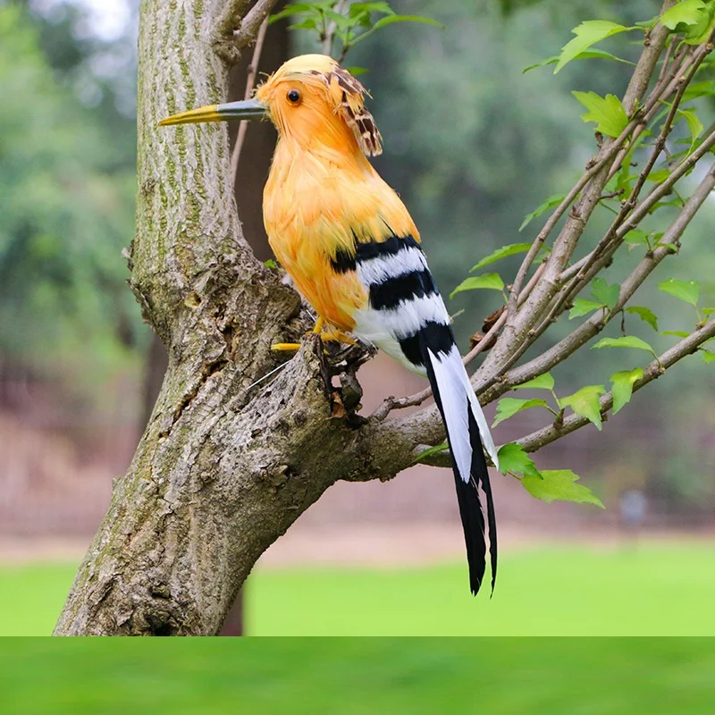 

cute real life foam&feather simulation hoopoe model home garden decoration gift about 30cm d0278