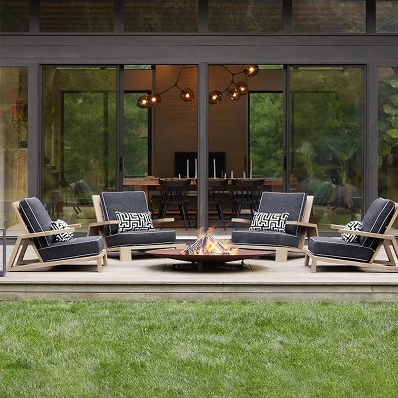 

Retro Wood Garden Furniture Sets Patio Rattan Garden Furniture Sets Luxury Metal Giardino Arredo Patio Furniture Outdoor Set