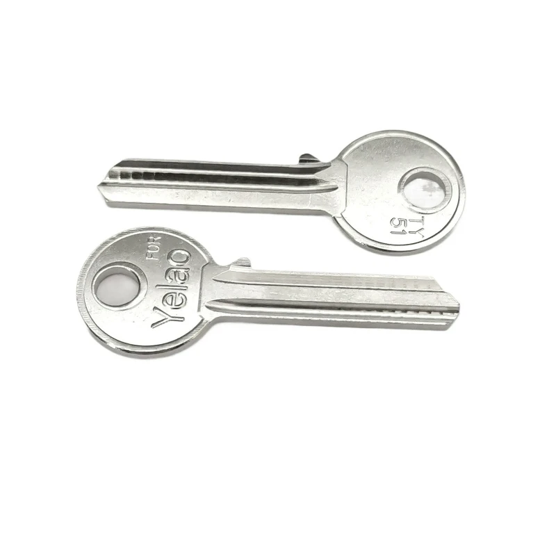 2PC  E-228 Is Suitable for 3-inch Ye Lao Key Blanks, Long Guli Round Groove Spherical Lock Wooden Door Key Blanks image 3