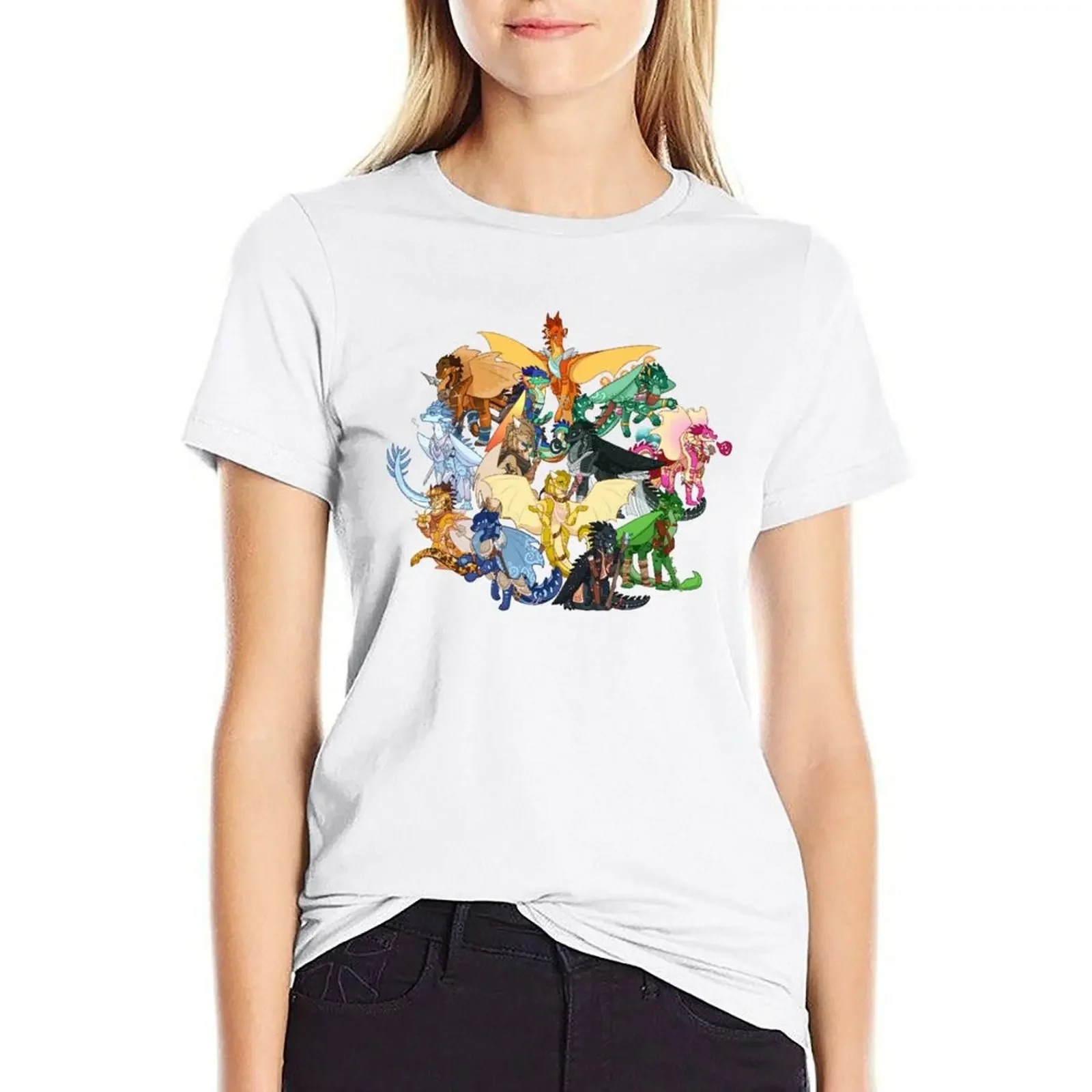 

Wings of Fire as D&D Characters T-shirt Blouse graphics graphic t-shirts for Women