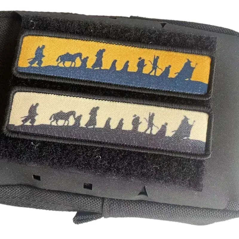 2.5*10 سنتيمتر ، رحلة العجلة النسيج زين المعنويات شعار بقع التكتيكية مع هوك وحلقة الديكور لحقيبة الظهر والملابس