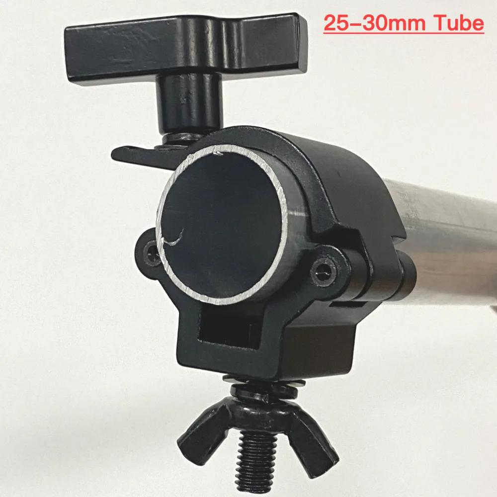 Aluminum Clamp For 25-30mm Tube Round Pipe Clamps Couplers Wing T-nut Mounted 75KG Stage Lighting Party Tent Car Fastener Hooks