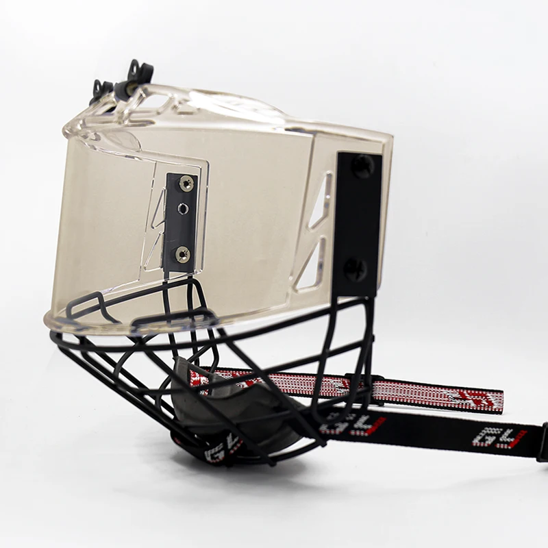 Eishockey-Helmkäfig mit getöntem Visier