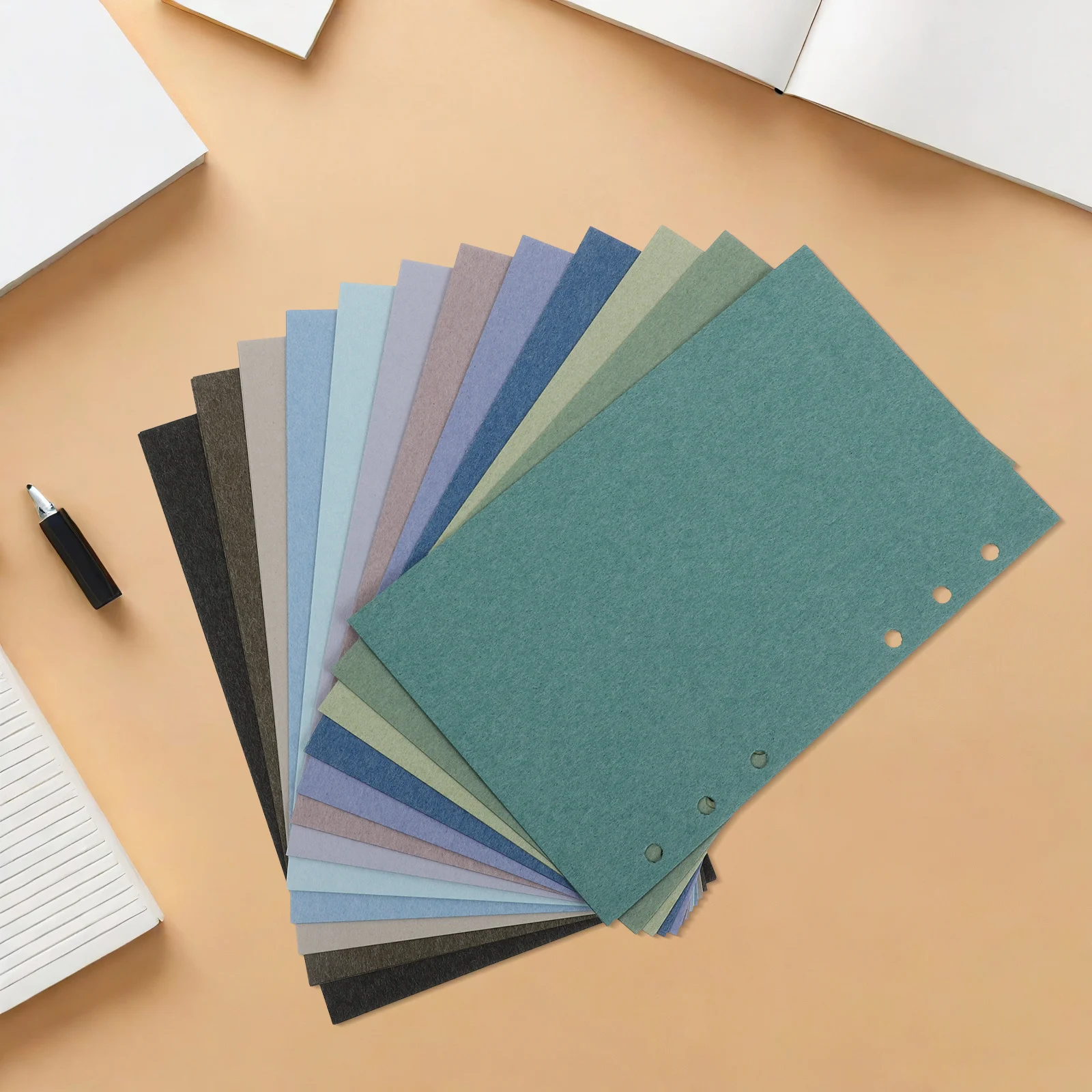 Ricarica di carta a fogli mobili a righe formato A5, 50 fogli, inserto di ricambio per notebook, scuola, ufficio, scrittura, materiale essenziale