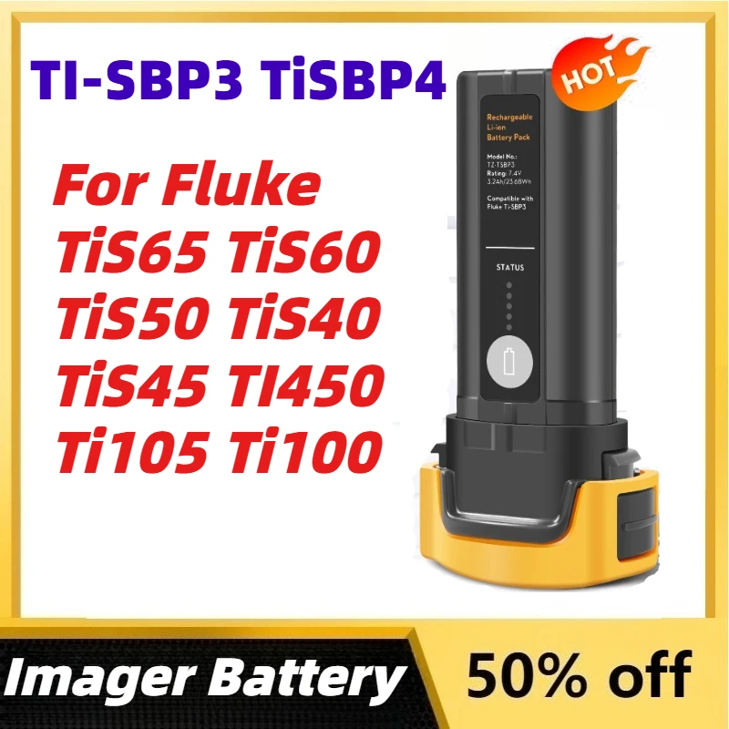 

TI-SBP3 TiSBP4 Rechargeable Thermal Imager Battery for Fluke TiS65 TiS60 TiS50 TiS40 TiS45 TI450 Ti105 Ti100 TiR125 TiR110