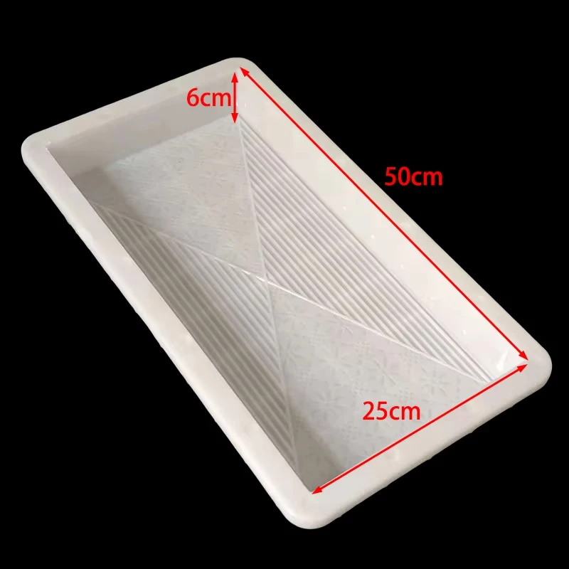 Cement Paving Mold, Anti Slip Angle, Striped Brick, Square Plastic, Courtyard Paving, Concrete Mold 50X25X6Cm